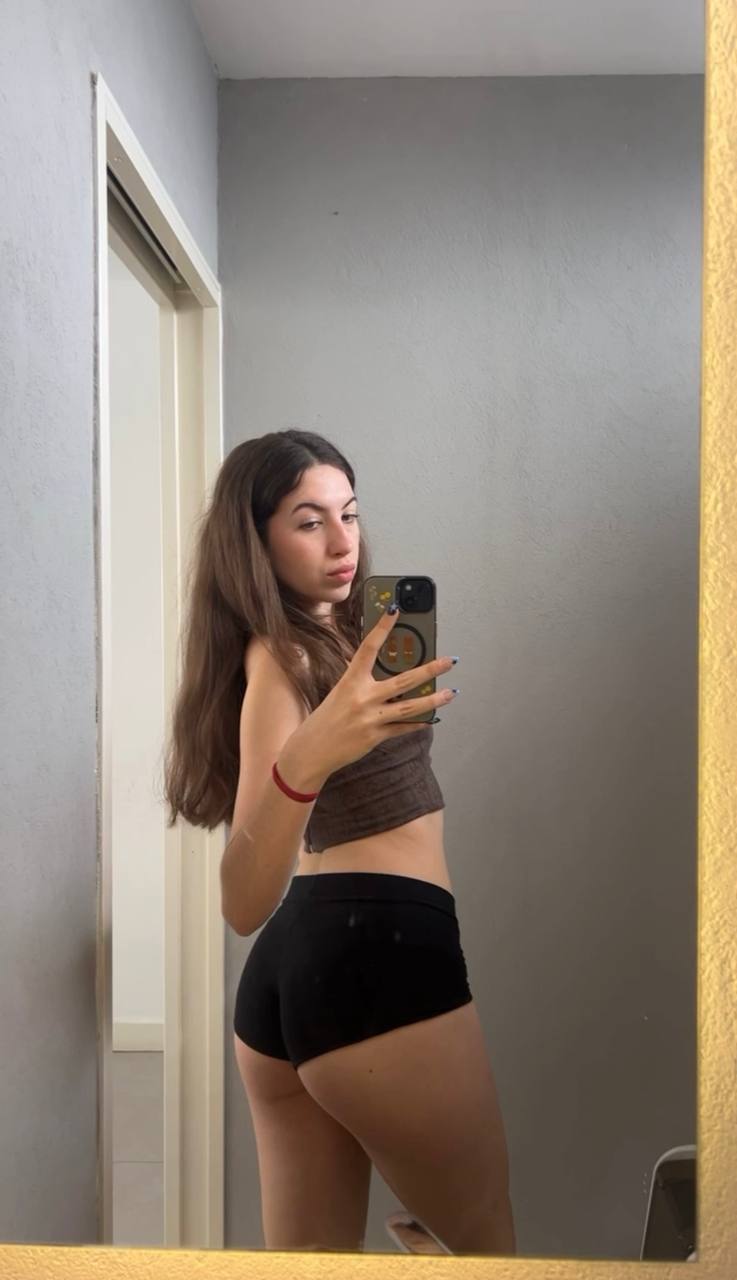 Amber in her underwear in Calgary